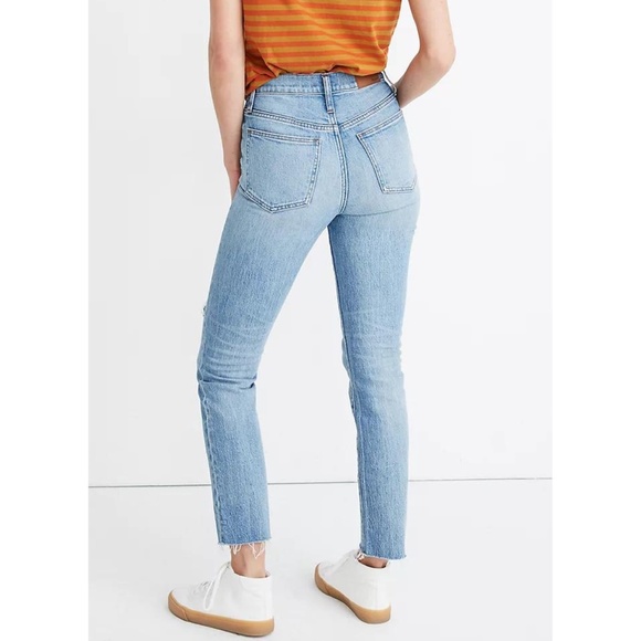 Madewell The Perfect Vintage Crop Jean in Rosabelle Wash Comfort Stretch Edition - Picture 2 of 16